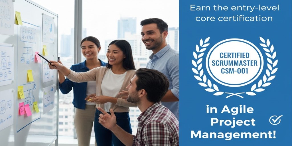 Earn the entry-level core certification CSM-001 in Agile Project Management!